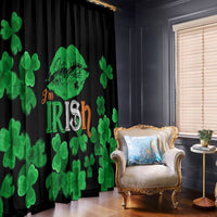 Kiss Me Im Irish St Patricks Day Window Curtain - Wonder Print Shop