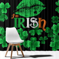 Kiss Me Im Irish St Patricks Day Window Curtain - Wonder Print Shop
