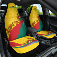 Grenada Independence Day Car Seat Cover Bougainvillea Flowers Flag Style LT9 - Wonder Print Shop