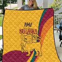 Sri Lanka National Day Quilt The Lion Passant With Ketayam Wood Art - Wonder Print Shop