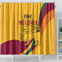 sri-lanka-national-day-shower-curtain-the-lion-passant-with-ketayam-wood-art