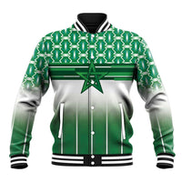 World Football Morocco Custom Baseball Jacket 1994 Away Retro Green Jersey - Wonder Print Shop