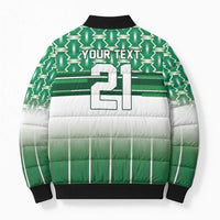 World Football Morocco Custom Bomber Puffer Jacket 1994 Away Retro Green Jersey - Wonder Print Shop