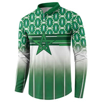 World Football Morocco Custom Button Sweatshirt 1994 Away Retro Green Jersey