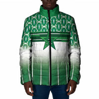 World Football Morocco Custom Padded Jacket 1994 Away Retro Green Jersey - Wonder Print Shop