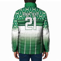World Football Morocco Custom Padded Jacket 1994 Away Retro Green Jersey - Wonder Print Shop