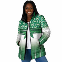 World Football Morocco Custom Padded Jacket 1994 Away Retro Green Jersey - Wonder Print Shop