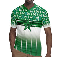 World Football Morocco Custom Rugby Jersey 1994 Away Retro Green Jersey - Wonder Print Shop
