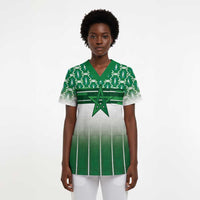 World Football Morocco Custom Scrub Top 1994 Away Retro Green Jersey - Wonder Print Shop