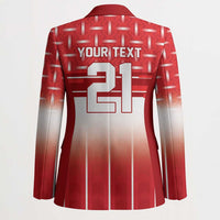 World Football Morocco Custom Blazer 1994 Away Retro Red Jersey - Wonder Print Shop