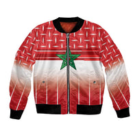 World Football Morocco Custom Bomber Jacket 1994 Away Retro Red Jersey - Wonder Print Shop
