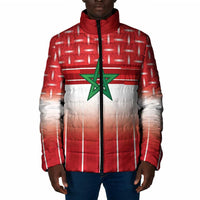 World Football Morocco Custom Padded Jacket 1994 Away Retro Red Jersey - Wonder Print Shop
