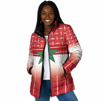 World Football Morocco Custom Padded Jacket 1994 Away Retro Red Jersey - Wonder Print Shop