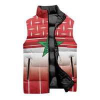 World Football Morocco Custom Sleeveless Puffer Jacket 1994 Away Retro Red Jersey - Wonder Print Shop