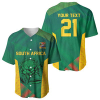 World Football 2026 South Africa Custom Baseball Jersey Tradional Protea Kente Pattern - Wonder Print Shop