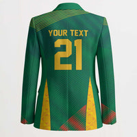 World Football 2026 South Africa Custom Blazer Tradional Protea Kente Pattern - Wonder Print Shop