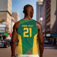 World Football 2026 South Africa Custom Men Tank Top Tradional Protea Kente Pattern - Wonder Print Shop