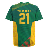 World Football 2026 South Africa Custom Rugby Jersey Tradional Protea Kente Pattern - Wonder Print Shop