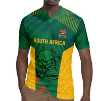 World Football 2026 South Africa Custom Rugby Jersey Tradional Protea Kente Pattern - Wonder Print Shop