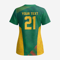 World Football 2026 South Africa Custom Scrub Top Tradional Protea Kente Pattern - Wonder Print Shop