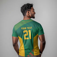 World Football 2026 South Africa Custom T shirt Tradional Protea Kente Pattern - Wonder Print Shop