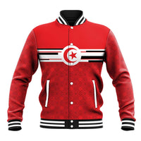 World Football 2026 Tunisia Custom Baseball Jacket Traditional Islamic Motif - Wonder Print Shop