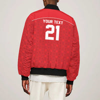 World Football 2026 Tunisia Custom Bomber Jacket Traditional Islamic Motif - Wonder Print Shop