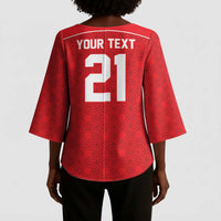 World Football 2026 Tunisia Custom Kimono Sleeve Blouse Traditional Islamic Motif - Wonder Print Shop