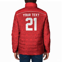 World Football 2026 Tunisia Custom Padded Jacket Traditional Islamic Motif - Wonder Print Shop