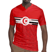 World Football 2026 Tunisia Custom Rugby Jersey Traditional Islamic Motif - Wonder Print Shop