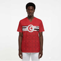 World Football 2026 Tunisia Custom Scrub Top Traditional Islamic Motif - Wonder Print Shop