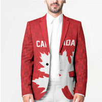 World Football 2026 Canada Custom Blazer Canucks Maple Leaf Pattern - Wonder Print Shop