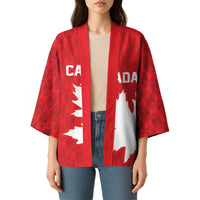 World Football 2026 Canada Custom Kimono Canucks Maple Leaf Pattern - Wonder Print Shop