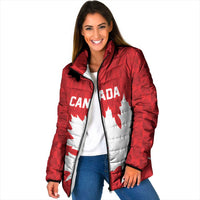 World Football 2026 Canada Custom Padded Jacket Canucks Maple Leaf Pattern - Wonder Print Shop