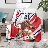 England Lion Mascot Cricket Custom Blanket Unique Pattern