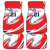 England Lion Mascot Cricket Custom Car Mats Unique Pattern