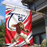 England Lion Mascot Cricket Custom Garden Flag Unique Pattern