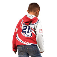 England Lion Mascot Cricket Custom Kid Hoodie Unique Pattern