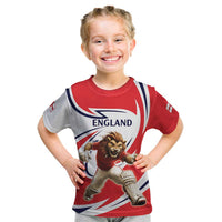 England Lion Mascot Cricket Custom Kid T Shirt Unique Pattern