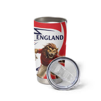 England Lion Mascot Cricket Custom Tumbler Cup Unique Pattern