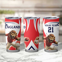 England Lion Mascot Cricket Custom Tumbler Cup Unique Pattern