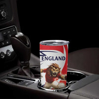England Lion Mascot Cricket Custom Tumbler Cup Unique Pattern