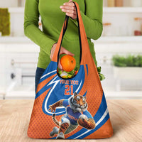 Indian Bengal Tiger Cricket Custom Grocery Bag Unique Pattern