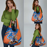 Indian Bengal Tiger Cricket Custom Grocery Bag Unique Pattern