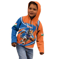 Indian Bengal Tiger Cricket Custom Kid Hoodie Unique Pattern