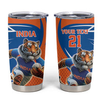 Indian Bengal Tiger Cricket Custom Tumbler Cup Unique Pattern