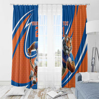 Indian Bengal Tiger Cricket Custom Window Curtain Unique Pattern