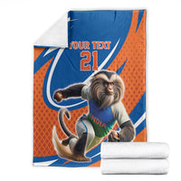 Indian Nilgiri Langur Cricket Custom Blanket Unique Pattern