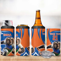 Indian Nilgiri Langur Cricket Custom 4 in 1 Can Cooler Tumbler Unique Pattern
