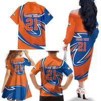 Indian Nilgiri Langur Cricket Custom Family Matching Off The Shoulder Long Sleeve Dress and Hawaiian Shirt Unique Pattern